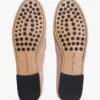 Chain-Link Suede Loafer