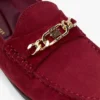 Chain-Link Suede Loafer