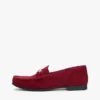 Chain-Link Suede Loafer