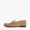 Chain-Link Suede Loafer