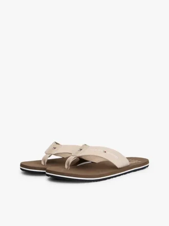 Chambray Linen Flip-Flop