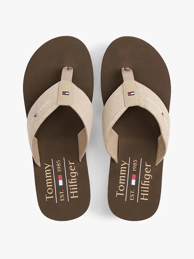 Chambray Linen Flip-Flop Chambray Linen Flip-Flop