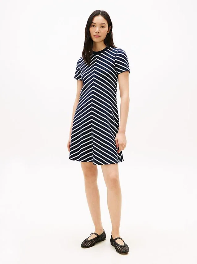 Chevron Stripe Interlock Dress Chevron Stripe Interlock Dress