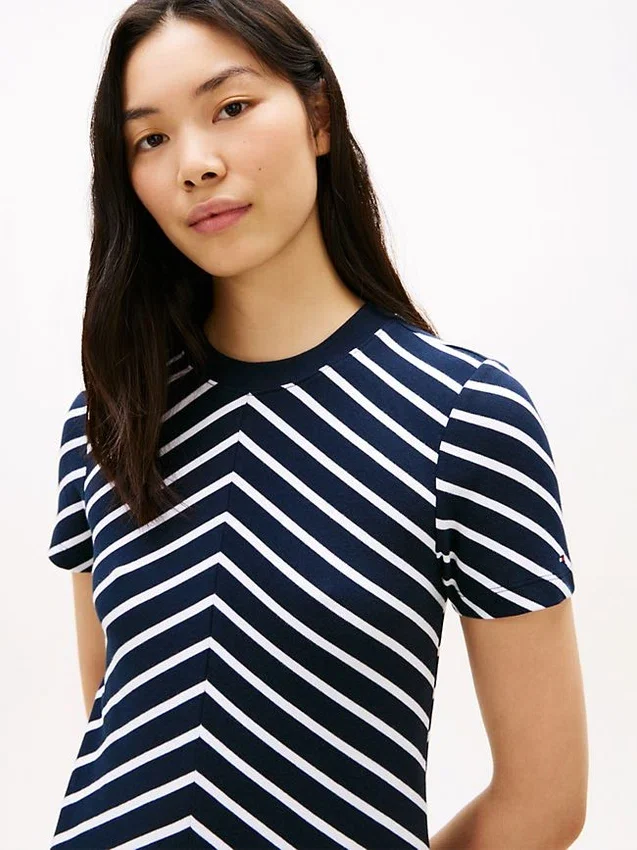 Chevron Stripe Interlock Dress Chevron Stripe Interlock Dress