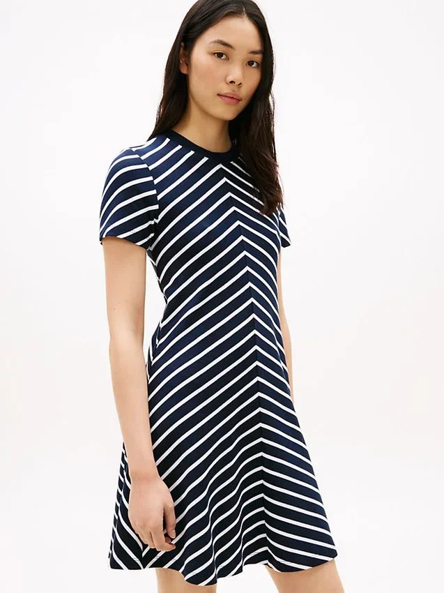 Chevron Stripe Interlock Dress Chevron Stripe Interlock Dress
