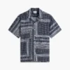 Classic Fit Bandana Patchwork Camp Shirt