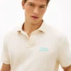 Classic Fit Embroidered Palm Tree Polo
