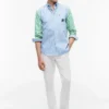 Classic Fit Mix Stripe Paper-Touch Shirt