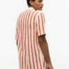 Classic Fit Stripe Open-Knit Polo