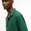 Classic Fit Windowpane Dobby Camp Shirt