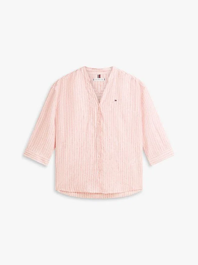 Collarless Linen Pullover Shirt Collarless Linen Pullover Shirt