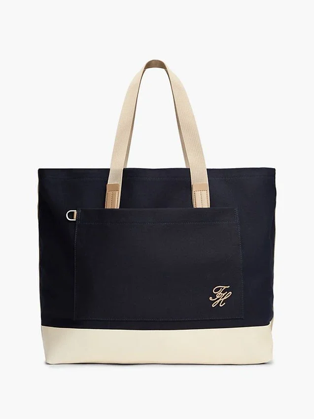 Colorblock Canvas Tote Bag Colorblock Canvas Tote Bag