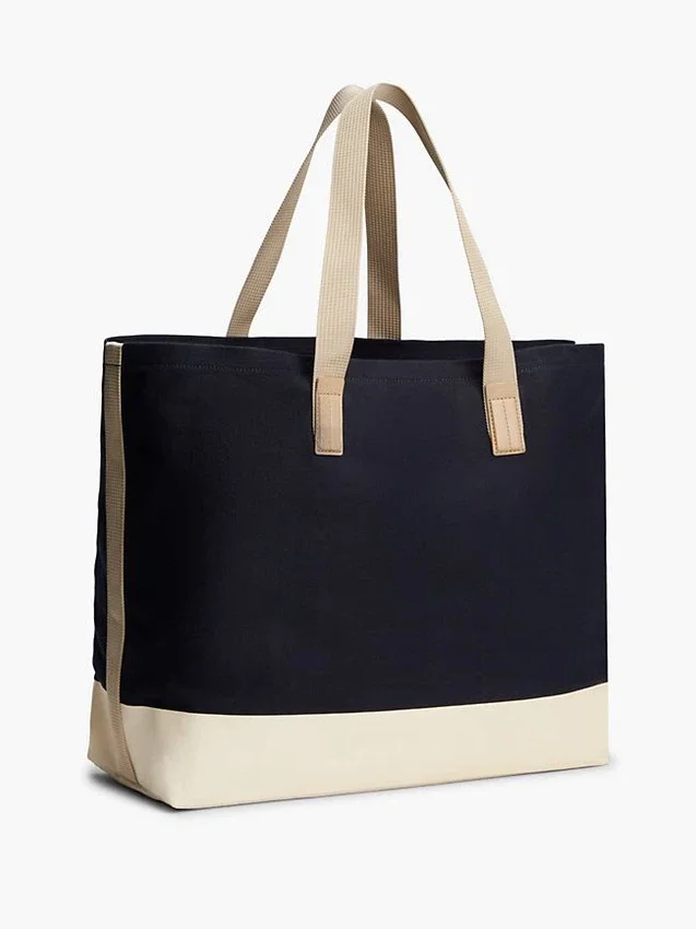 Colorblock Canvas Tote Bag Colorblock Canvas Tote Bag