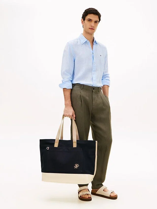 Colorblock Canvas Tote Bag Colorblock Canvas Tote Bag