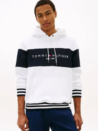 Colorblock Logo Hoodie