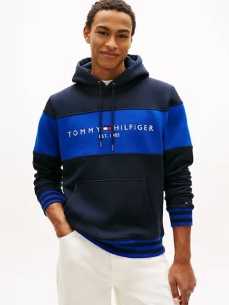 Colorblock Logo Hoodie