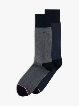 Contrast Pique Trouser Sock 2-Pack Contrast Pique Trouser Sock 2-Pack
