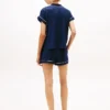 Contrast Trim Shirt & Short Sleep Set Contrast Trim Shirt & Short Sleep Set
