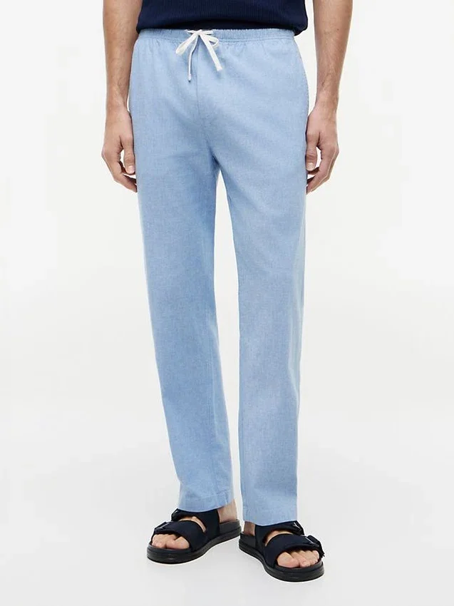 Cotton-Linen Blend Pull-On Pant Cotton-Linen Blend Pull-On Pant