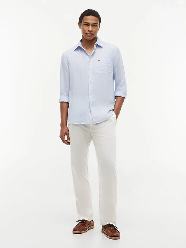 Cotton-Linen Blend Pull-On Pant Cotton-Linen Blend Pull-On Pant