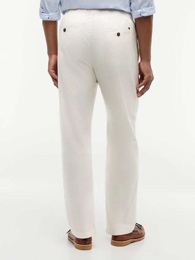 Cotton-Linen Blend Pull-On Pant Cotton-Linen Blend Pull-On Pant