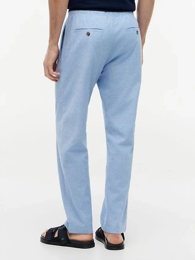 Cotton-Linen Blend Pull-On Pant Cotton-Linen Blend Pull-On Pant