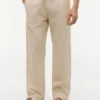 Cotton-Linen Blend Relaxed Pant