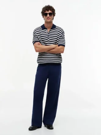 Cotton-Linen Blend Utility Chino