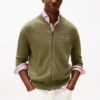 Cotton Zip Baseball Cardigan Cotton Zip Baseball Cardigan