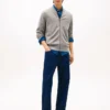 Cotton Zip Baseball Cardigan Cotton Zip Baseball Cardigan