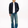 Cotton Zip Baseball Cardigan Cotton Zip Baseball Cardigan