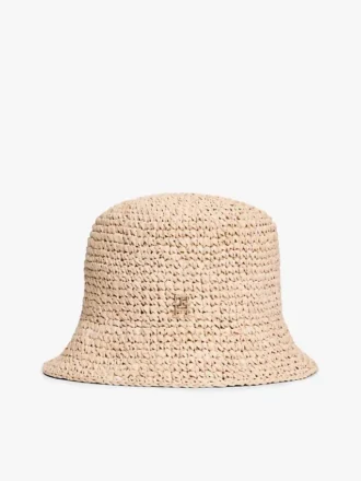 Crocheted Raffia Bucket Hat