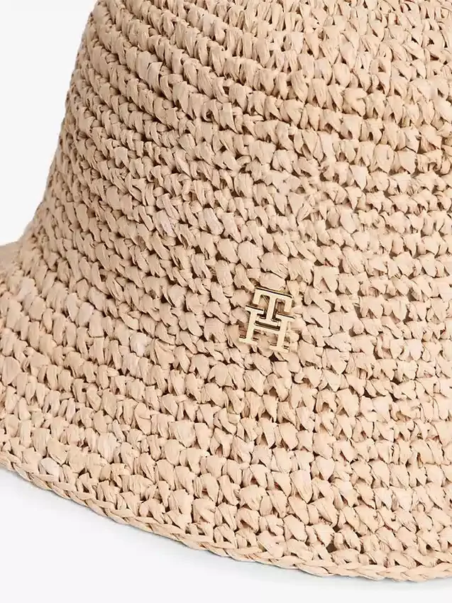 Crocheted Raffia Bucket Hat Crocheted Raffia Bucket Hat
