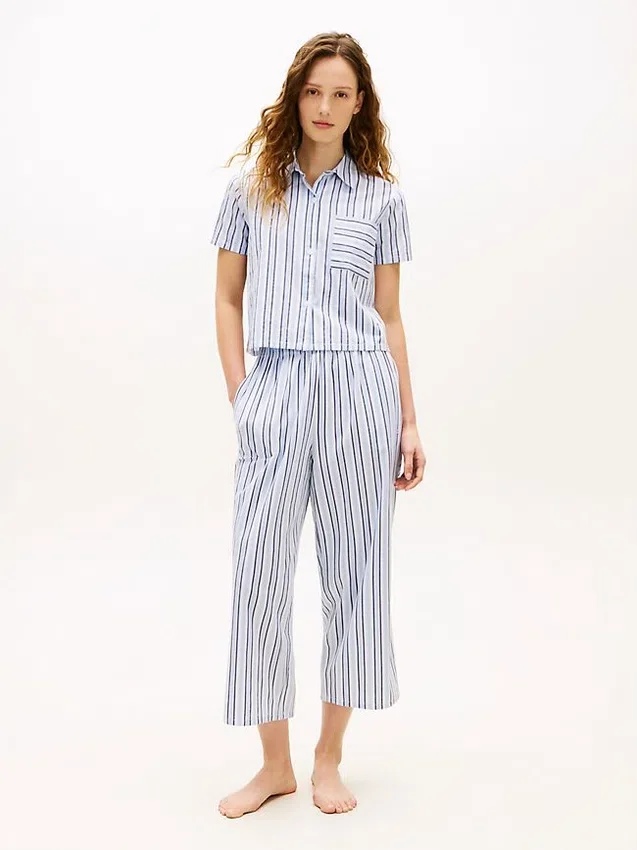 Cropped Shirt & Pant Sleep Set Cropped Shirt & Pant Sleep Set