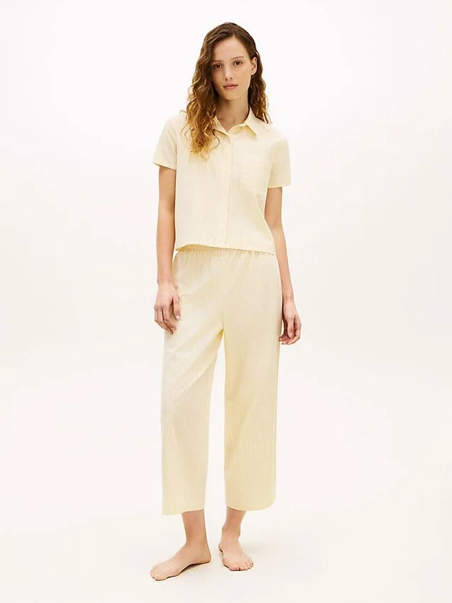 Cropped Shirt & Pant Sleep Set Cropped Shirt & Pant Sleep Set