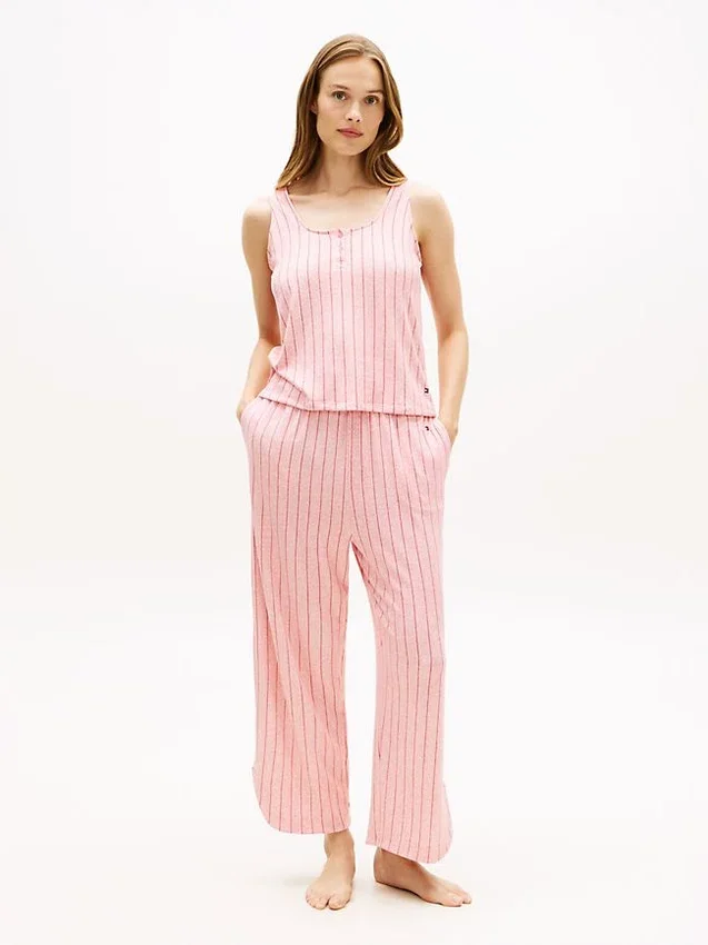 Cropped Tank Top & Pant Sleep Set Cropped Tank Top & Pant Sleep Set