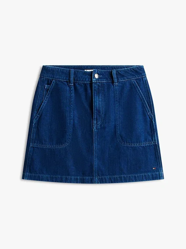 Denim Utility Mini Skirt Denim Utility Mini Skirt