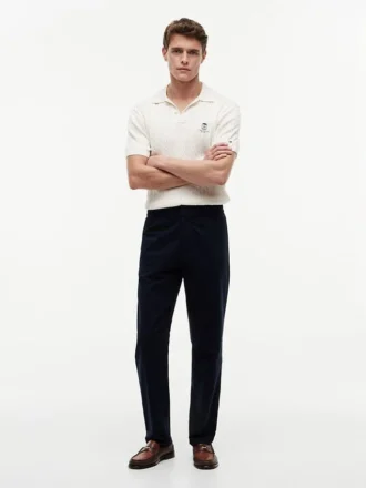 Elastic-Waist Dobby Pant