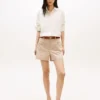Embellished Cropped Poplin Shirt Embellished Cropped Poplin Shirt