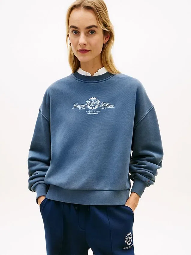 Embroidered Club Crest Logo Sweatshirt Embroidered Club Crest Logo Sweatshirt