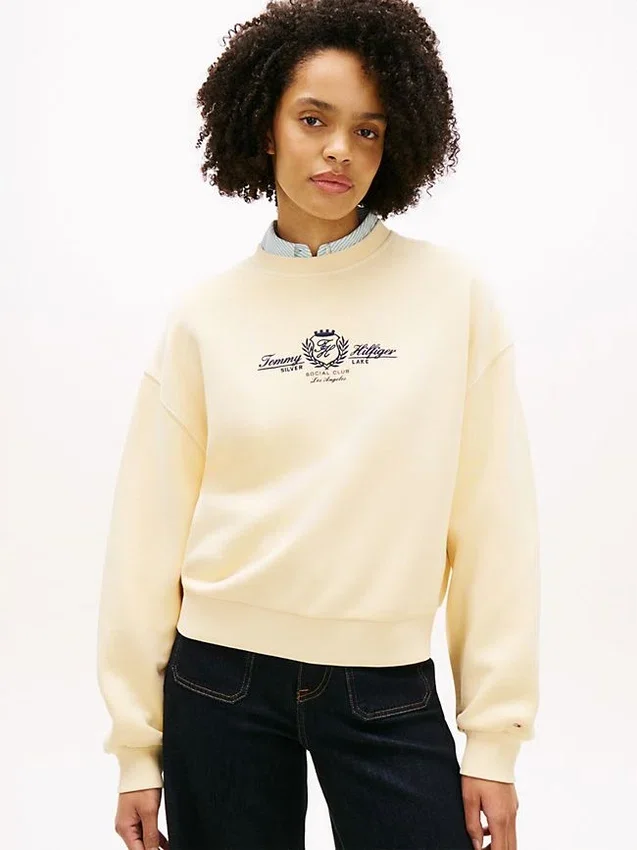 Embroidered Club Crest Logo Sweatshirt Embroidered Club Crest Logo Sweatshirt