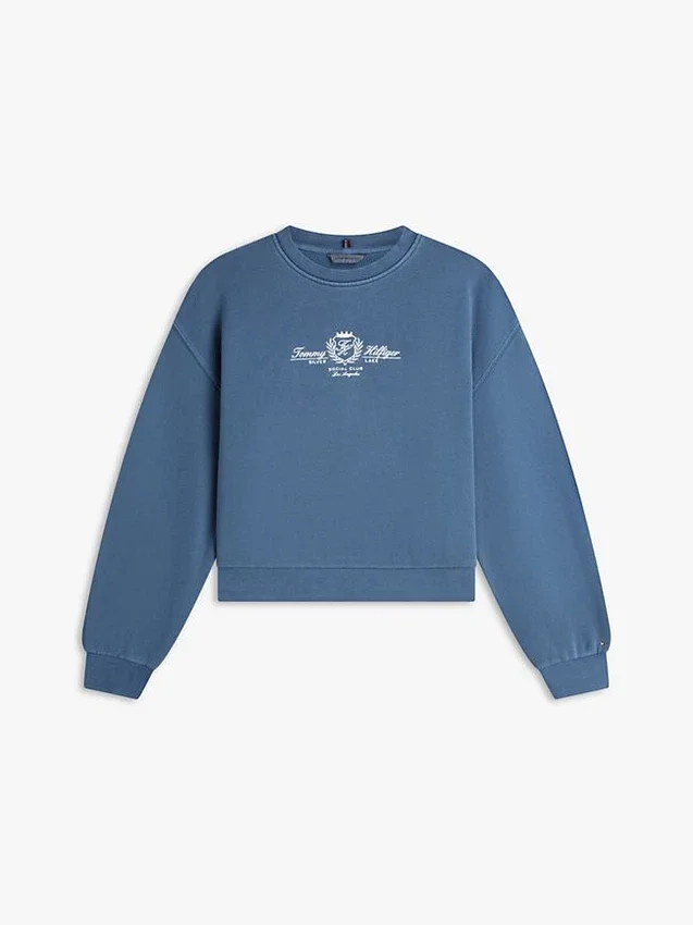 Embroidered Club Crest Logo Sweatshirt Embroidered Club Crest Logo Sweatshirt
