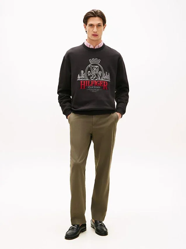 Embroidered Crest Logo Sweatshirt Embroidered Crest Logo Sweatshirt