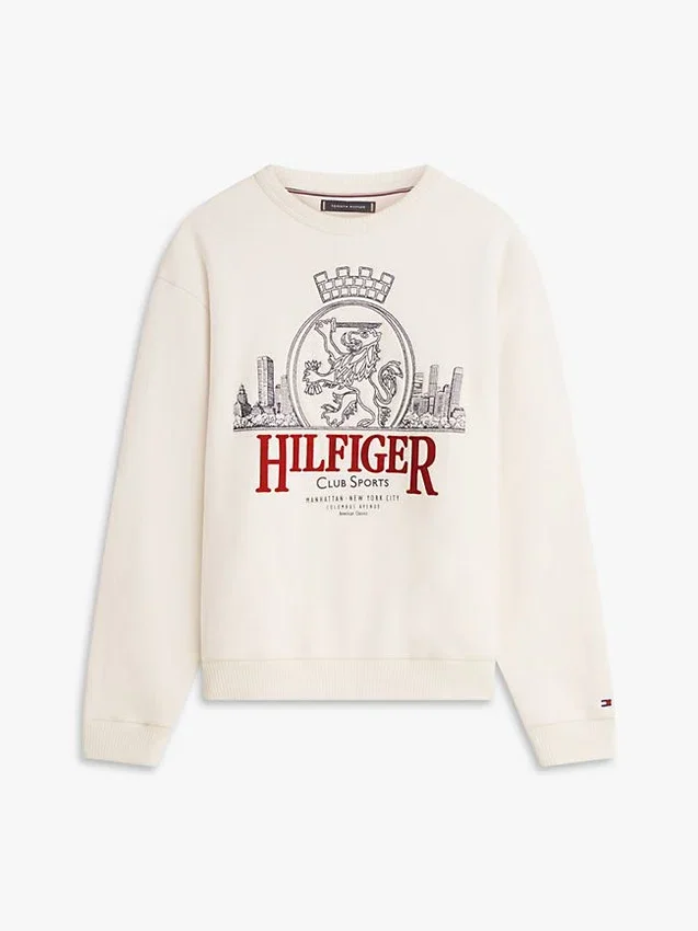 Embroidered Crest Logo Sweatshirt Embroidered Crest Logo Sweatshirt
