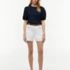 Embroidered Eyelet Mixed-Media Top Embroidered Eyelet Mixed-Media Top