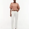 Embroidered Eyelet Mixed-Media Top Embroidered Eyelet Mixed-Media Top