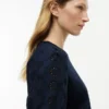 Embroidered Eyelet Mixed-Media Top Embroidered Eyelet Mixed-Media Top