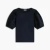 Embroidered Eyelet Mixed-Media Top Embroidered Eyelet Mixed-Media Top