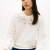 Embroidered Eyelet Sweatshirt Embroidered Eyelet Sweatshirt