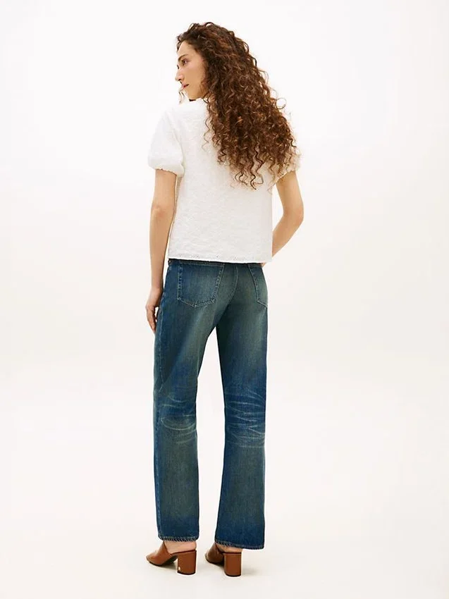 Embroidered Eyelet V-Neck Shirt Embroidered Eyelet V-Neck Shirt